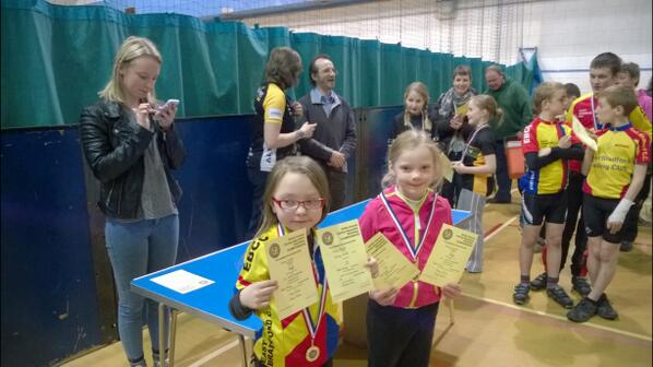 U9 Girls Cycling champions